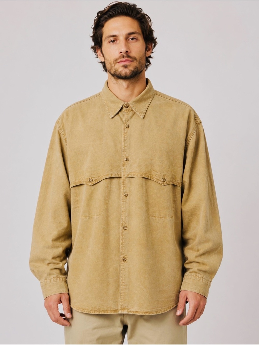Vintage Australian Outback Collection Safari Shirt XL Made USA 100% Cotton